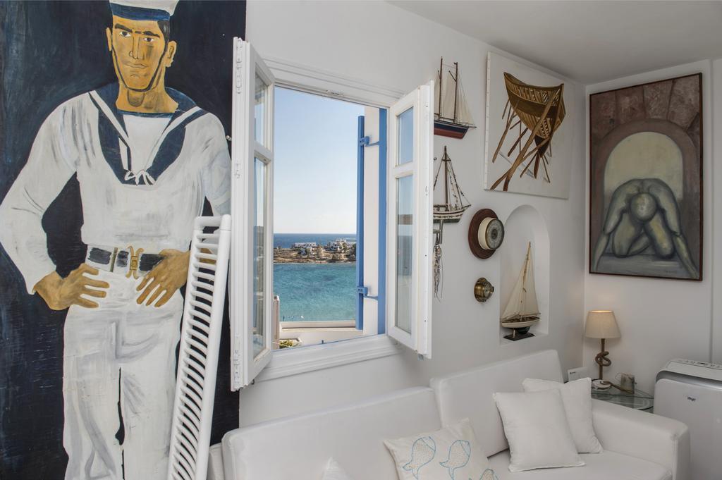 Aiolos Home With Private Veranda And Amazing Sea Views, Paros Piso Livadi Exteriör bild