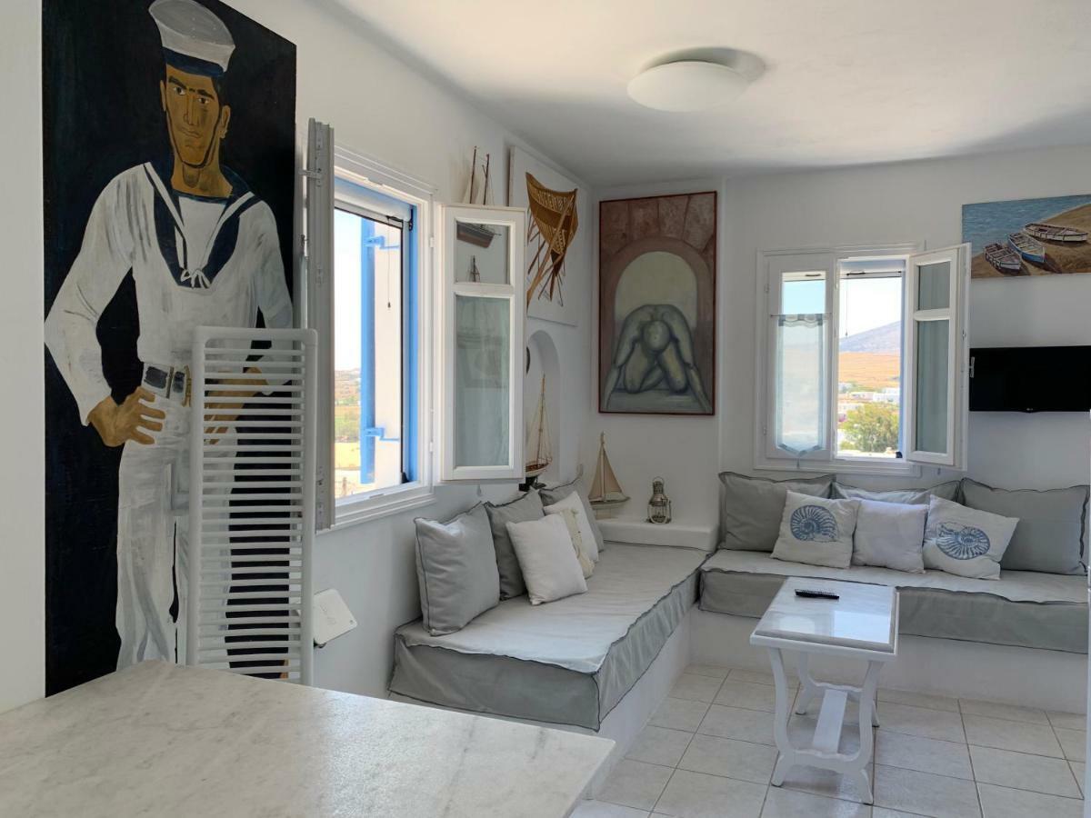 Aiolos Home With Private Veranda And Amazing Sea Views, Paros Piso Livadi Exteriör bild